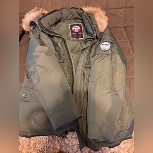 Pajar Olive Green Jacket with Logo Patch